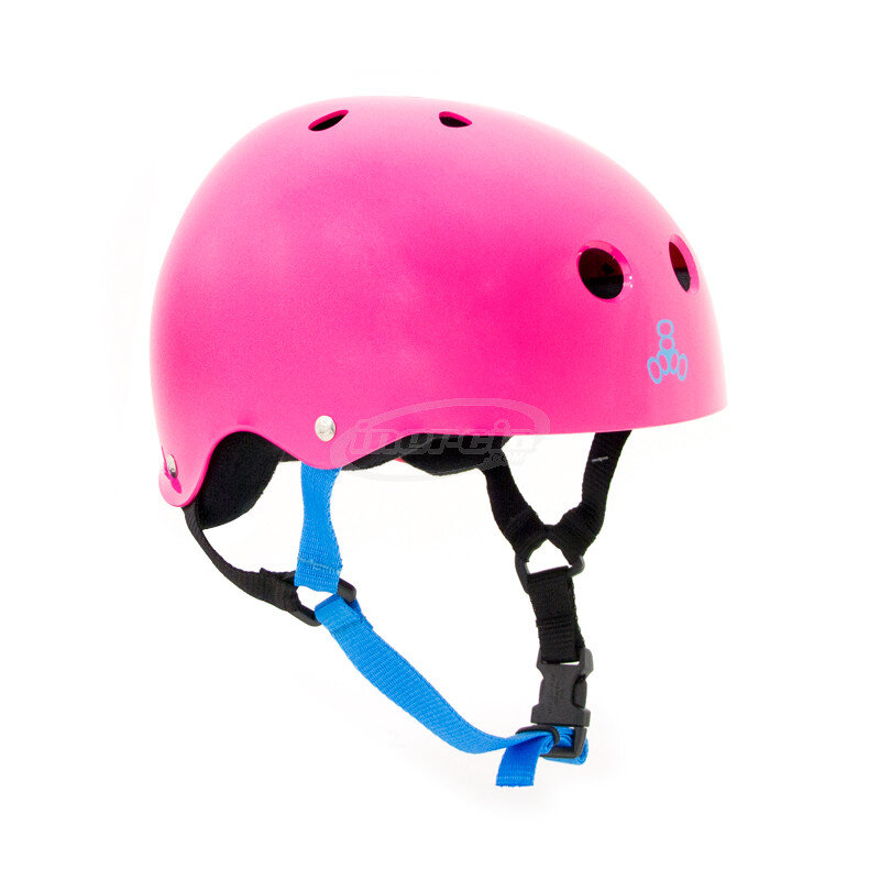 фото Шлем скейтбордический triple 8 sweatsaver helmet neon fuschia 2022