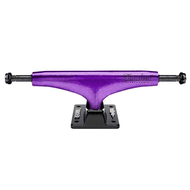 Подвески для скейтборда THUNDER TRUCKS Metallic Script Hollow Lights Purple/Black 147 мм 2022 888560265189