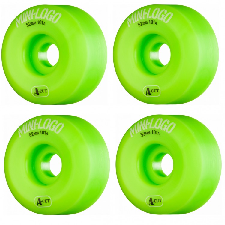 Колеса для cкейтборда MINI LOGO Mini Logo A-Cut Green 52мм 101A 2020, фото 1
