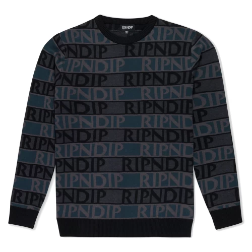 Свитер RIPNDIP Highland Knit Sweater Black 2023, фото 1