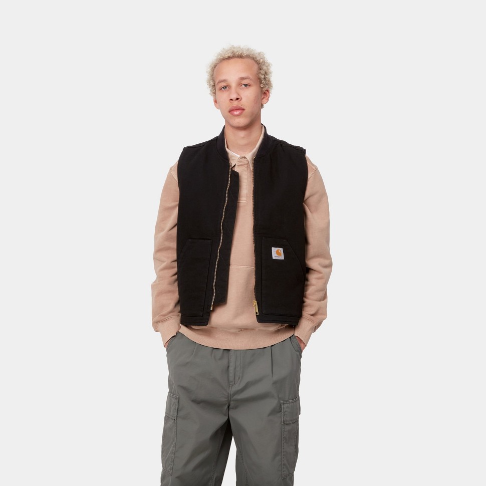 Жилет CARHARTT WIP Classic Vest Black (Rinsed) фото 4