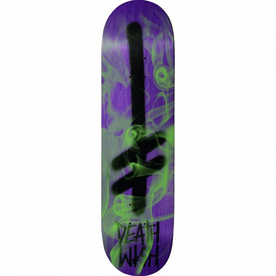 

Дека для скейтборда DEATHWISH Gang Logo Color Block 8.25", Черный;фиолетовый;камуфляж;зелёный