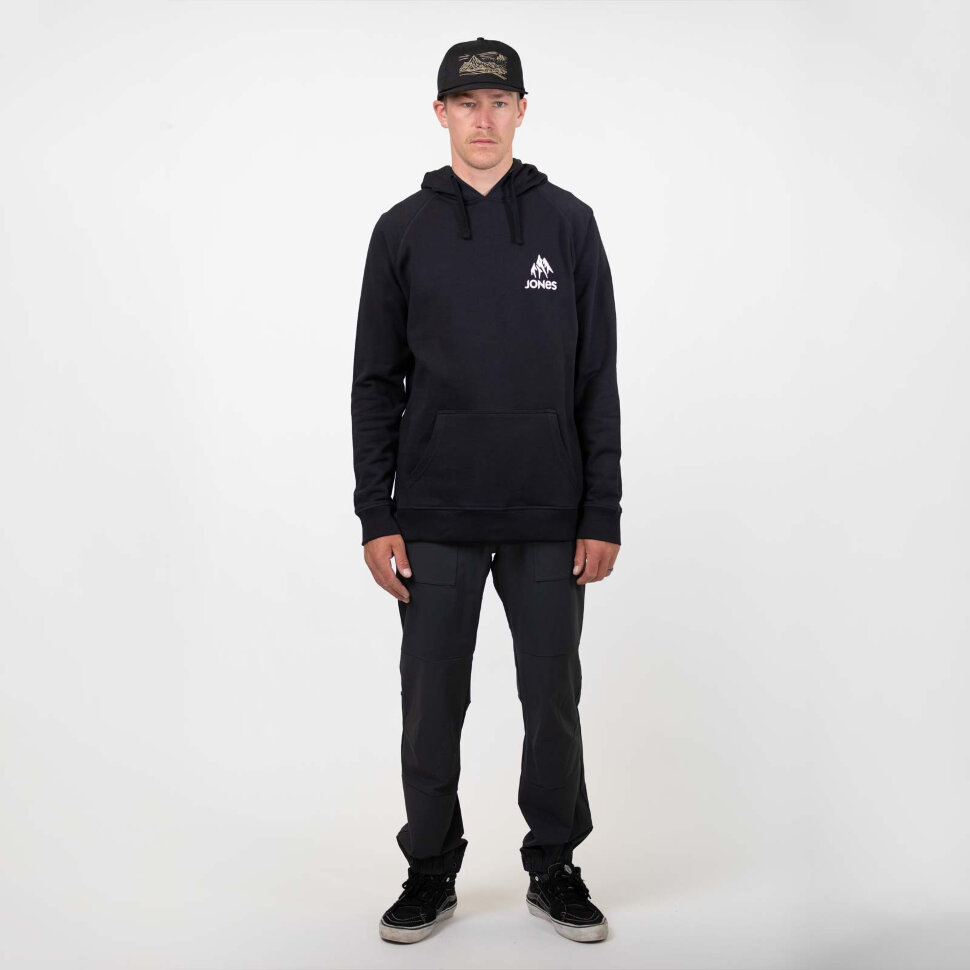 Толстовка с капюшоном JONES Hoodie Truckee Black 2022 фото 2