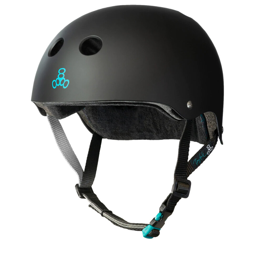 Шлем скейтбордический TRIPLE 8 The Certified Sweatsaver Helmet - Tony Hawk Blk Rbr 2022 604352036191, размер XS/S