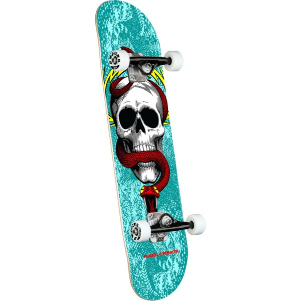 Скейтборд POWELL PERALTA Skull & Snake One Off Turquoise 7.75 дюймов, фото 1
