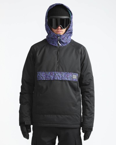 Куртка-анорак для сноуборда мужская BILLABONG Stalefish Anorak Black Caviar, фото 1
