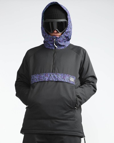 Куртка-анорак для сноуборда мужская BILLABONG Stalefish Anorak Black Caviar, фото 2