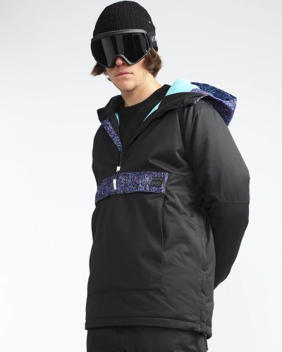 Куртка-анорак для сноуборда мужская BILLABONG Stalefish Anorak Black Caviar, фото 4