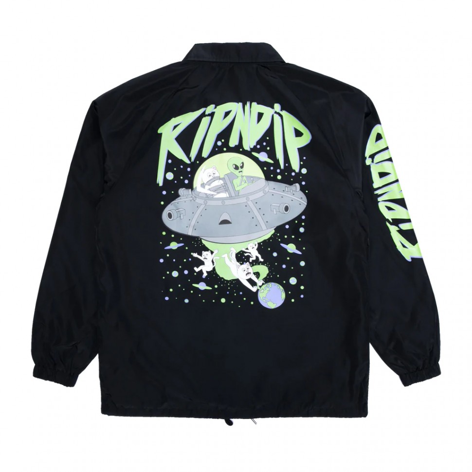 Ветровка RIPNDIP Abduction Coaches Jacket Black 2022 фото 2