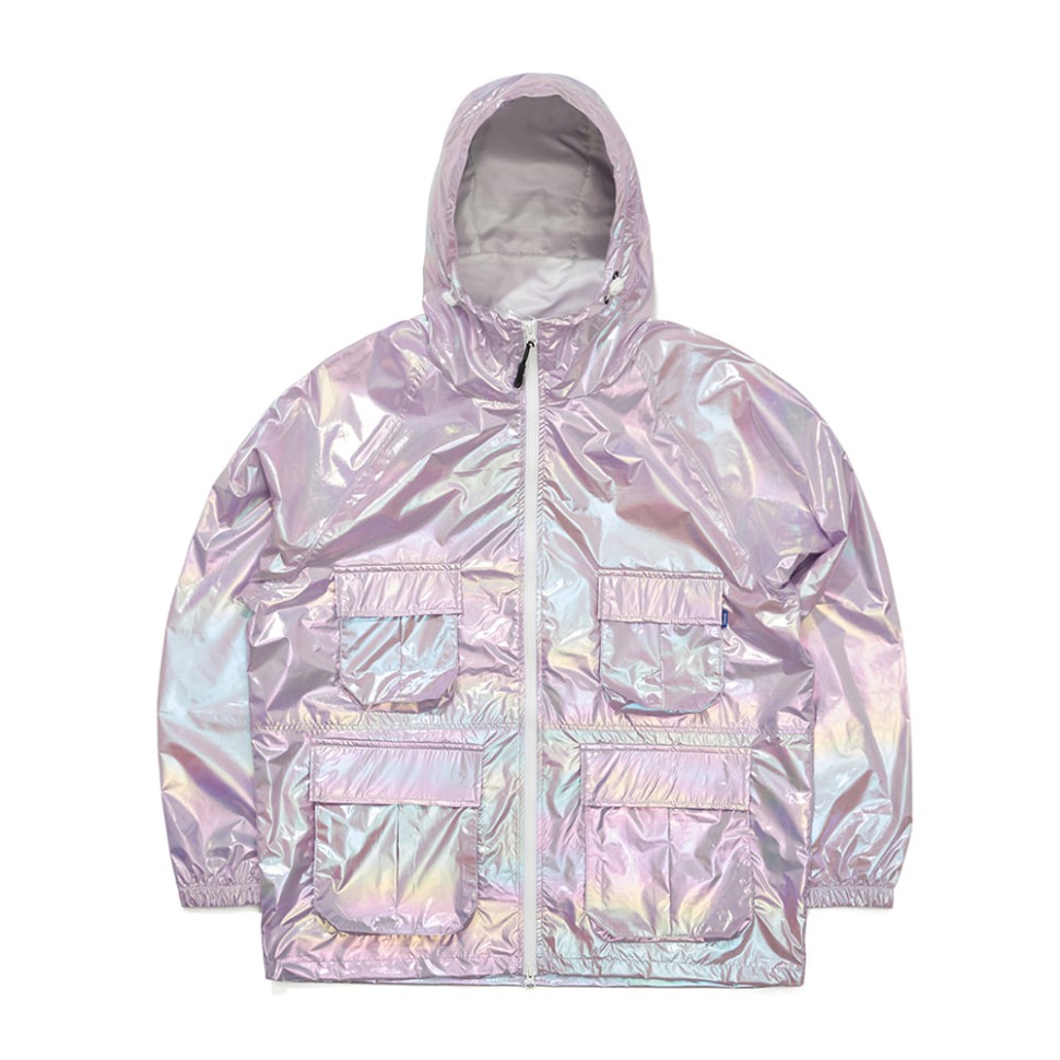 Куртка горнолыжная BSRABBIT Mellow 4Pocket Hooded Jacket Hologram Pink 2023