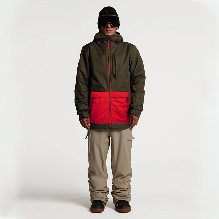 Куртка для сноуборда VOLCOM Deadlystones Ins Jacket Black Military 2021, фото 3