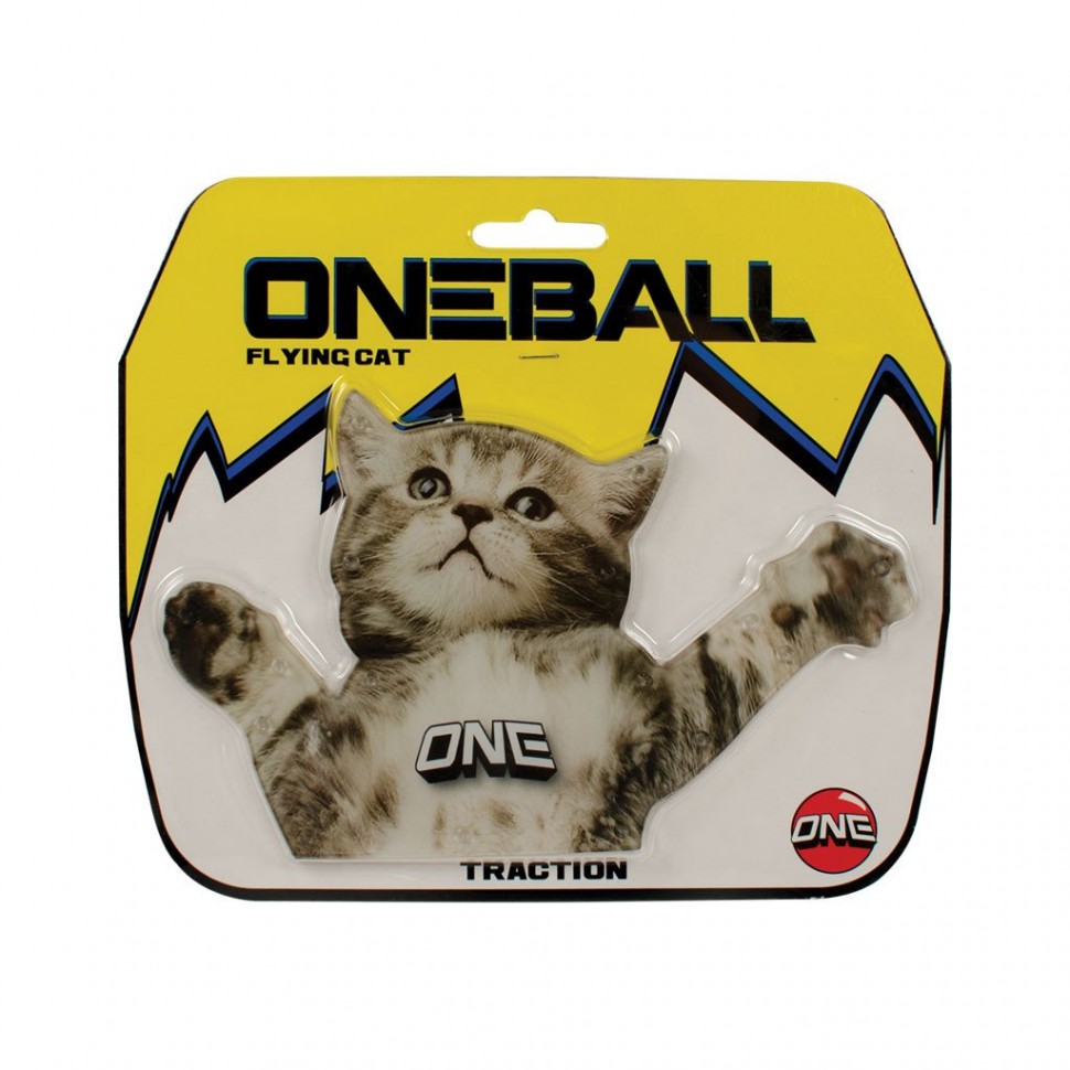Наклейка на доску ONEBALL Traction - Flying Cat 765857243245, цвет бежевый - фото 2