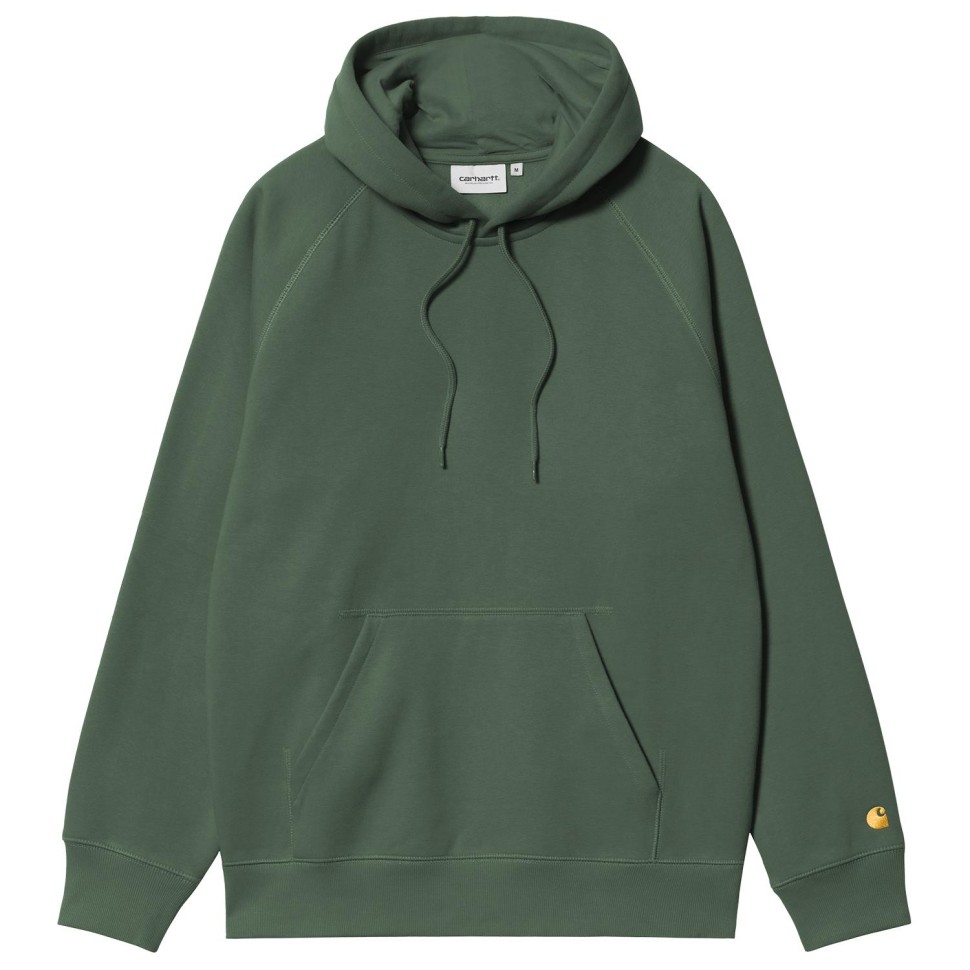 Худи CARHARTT WIP Hooded Chase Sweat SS24 Sycamore Tree / Gold