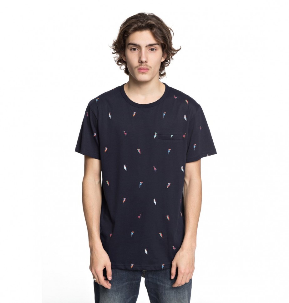 

Футболка мужская DC SHOES 2Can Ss  Dark Indigo Toucan, Синий, 2Can Ss M