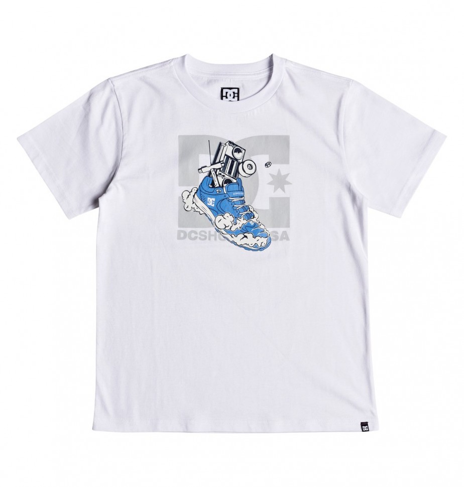 

Футболка DC SHOES Kick Out Ss Boy B Snow White, Белый