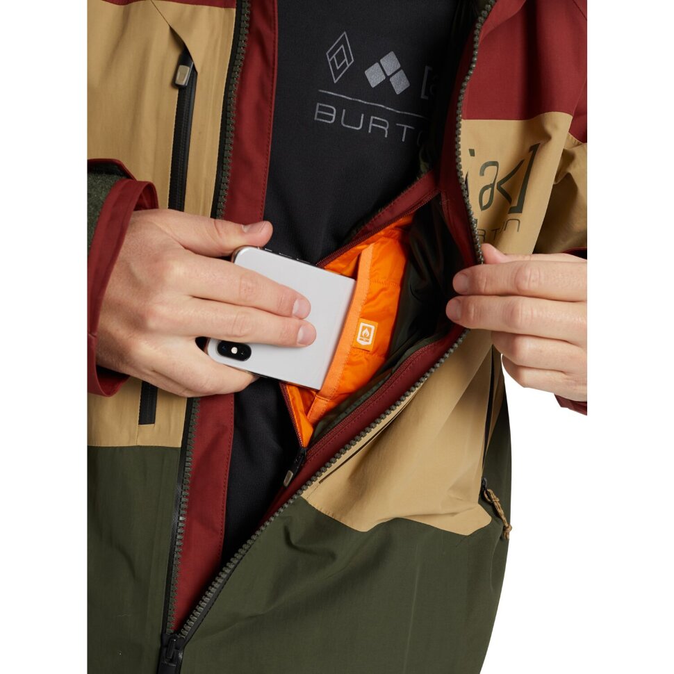 Куртка для сноуборда мужская BURTON M Ak Gore Swash Jk SPARRW/KELP/FRSTNT фото 5
