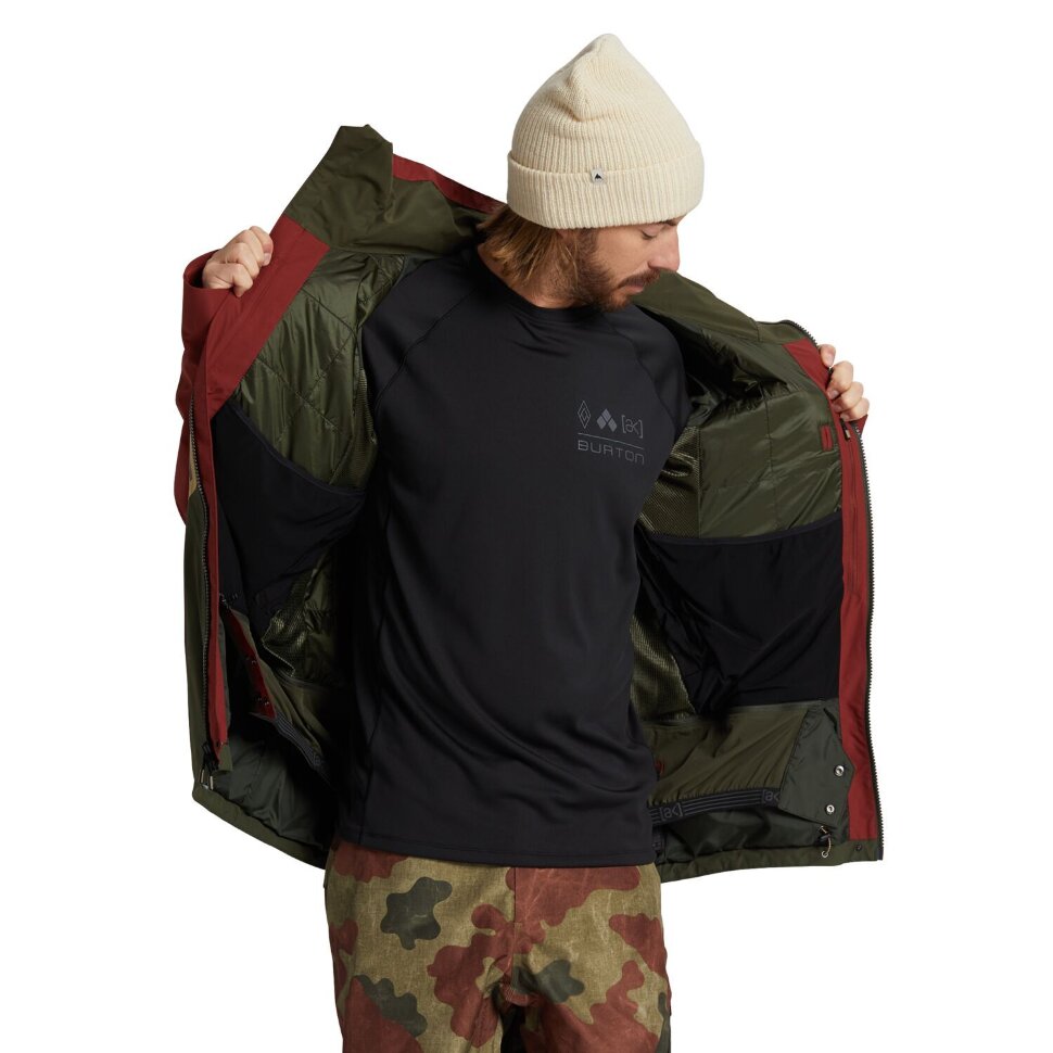 Куртка для сноуборда мужская BURTON M Ak Gore Swash Jk SPARRW/KELP/FRSTNT фото 3