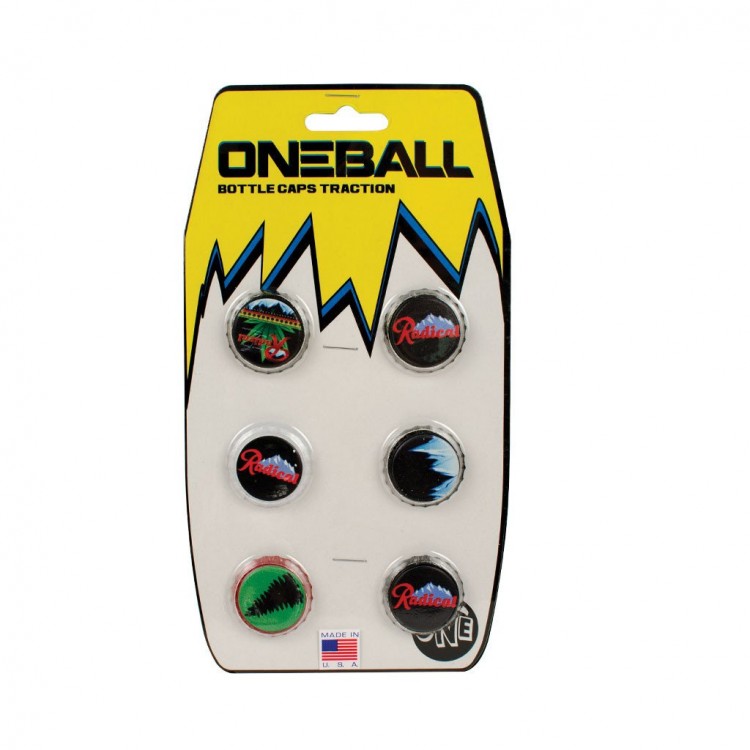 Наклейка на доску ONEBALL Traction - Bottle Caps, фото 1