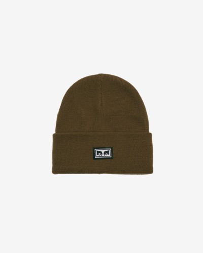 Шапка OBEY Icon Eyes Beanie FW25 Dull Army, фото 1