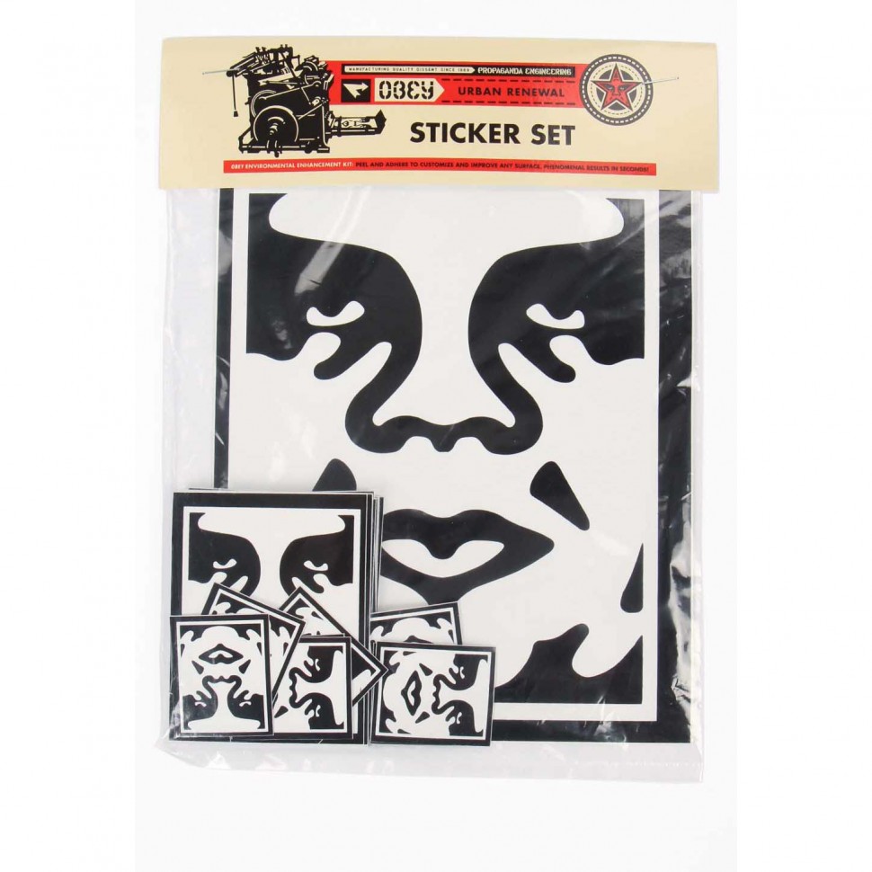 фото Стикер obey sticker pack 2-icon face 2022