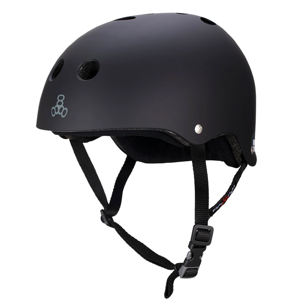 Шлем скейтбордический TRIPLE 8 The Certified Sweatsaver Helmet - Elliot Sloan Blk Rbr 2022 604352036672, размер XS/S