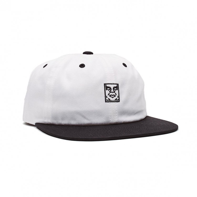 Шестипанельная кепка OBEY Icon 6 Panel Strapback White Multi 2020, фото 1