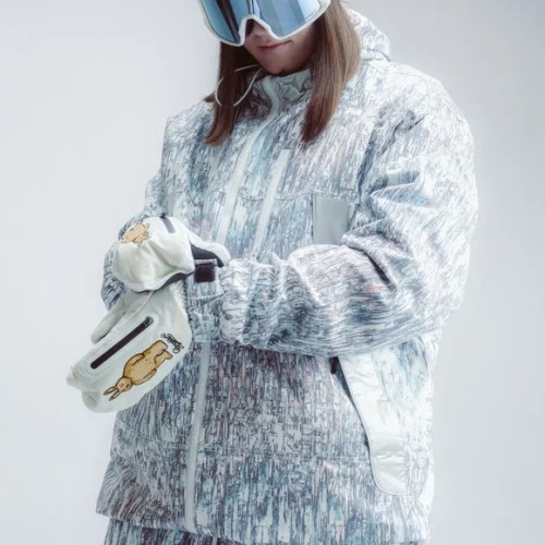 Куртка горнолыжная BSRABBIT Dsxbr Hooded Scw Jacket White 2023, фото 2