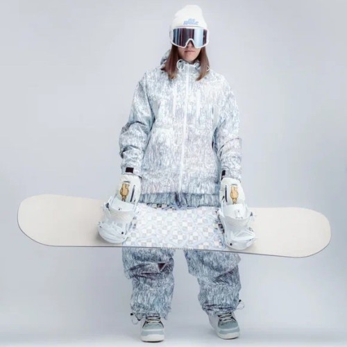 Куртка горнолыжная BSRABBIT Dsxbr Hooded Scw Jacket White 2023, фото 3