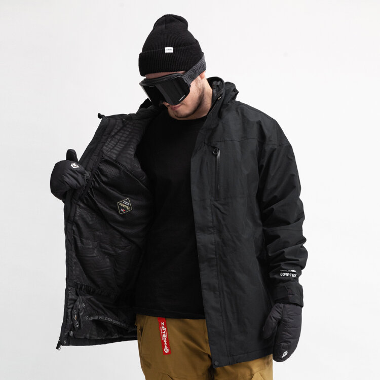 Куртка для сноуборда VOLCOM L Ins Gore-Tex Jacket Black 2021, фото 5