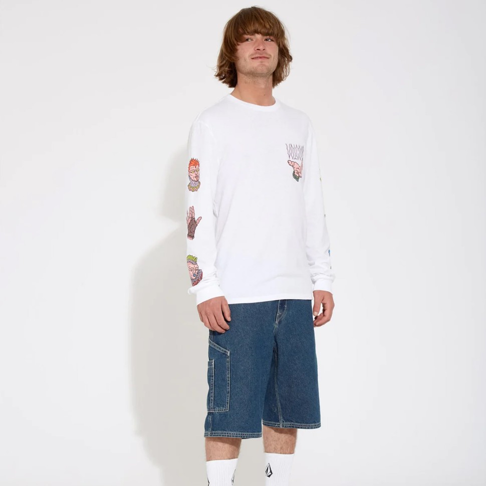 Лонгслив VOLCOM Connected Minds Lst White 2023