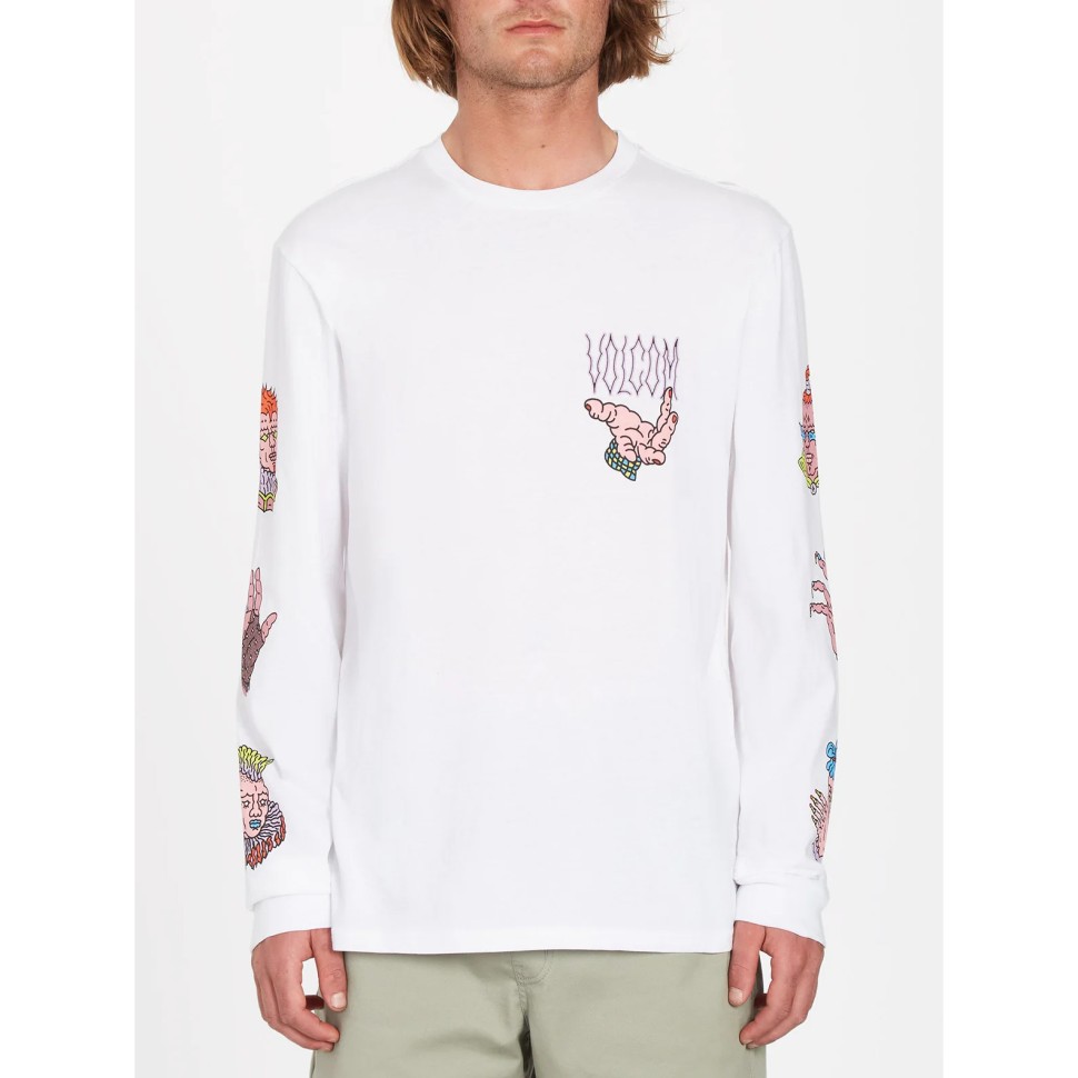 Лонгслив VOLCOM Connected Minds Lst White 2023 фото 2