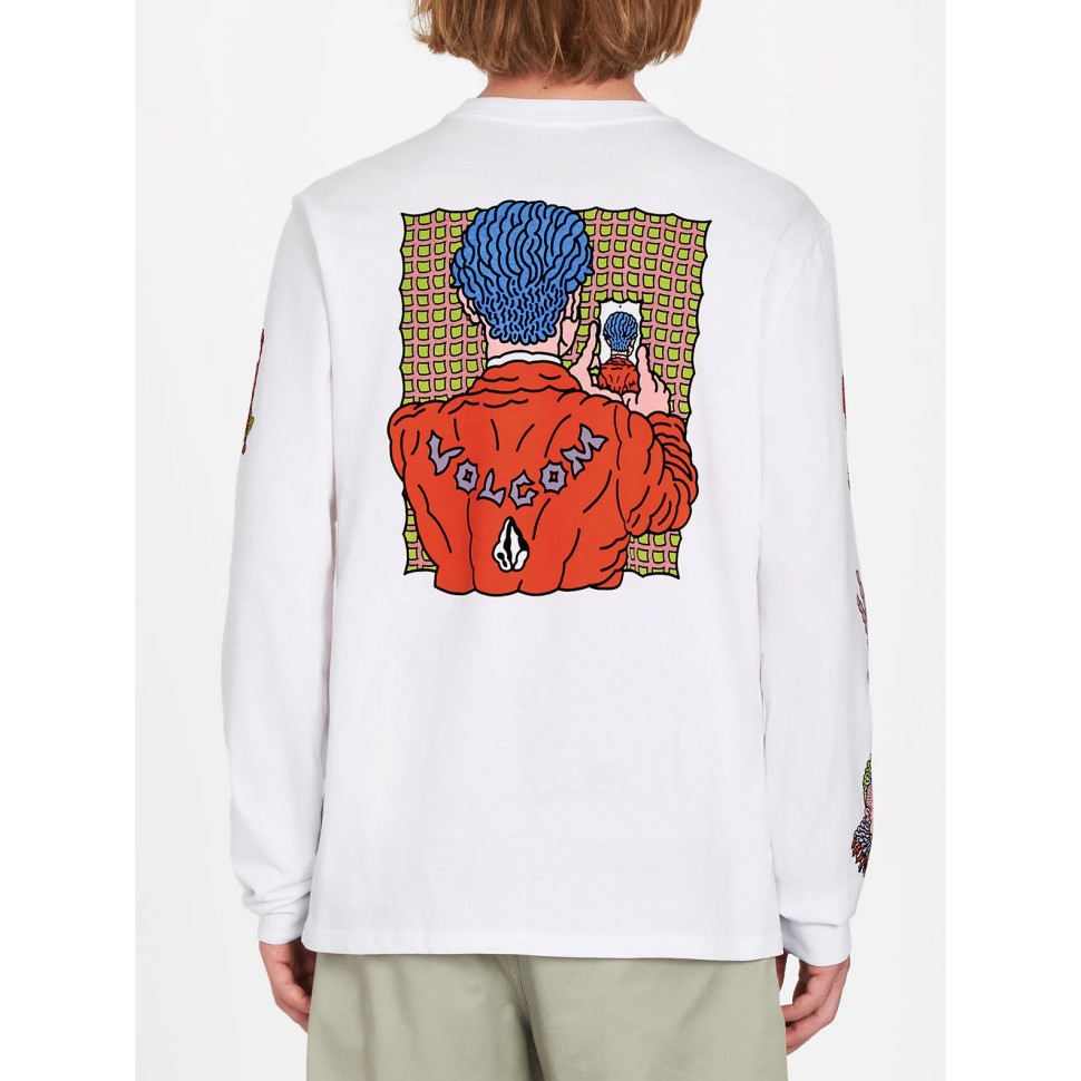 Лонгслив VOLCOM Connected Minds Lst White 2023 фото 3