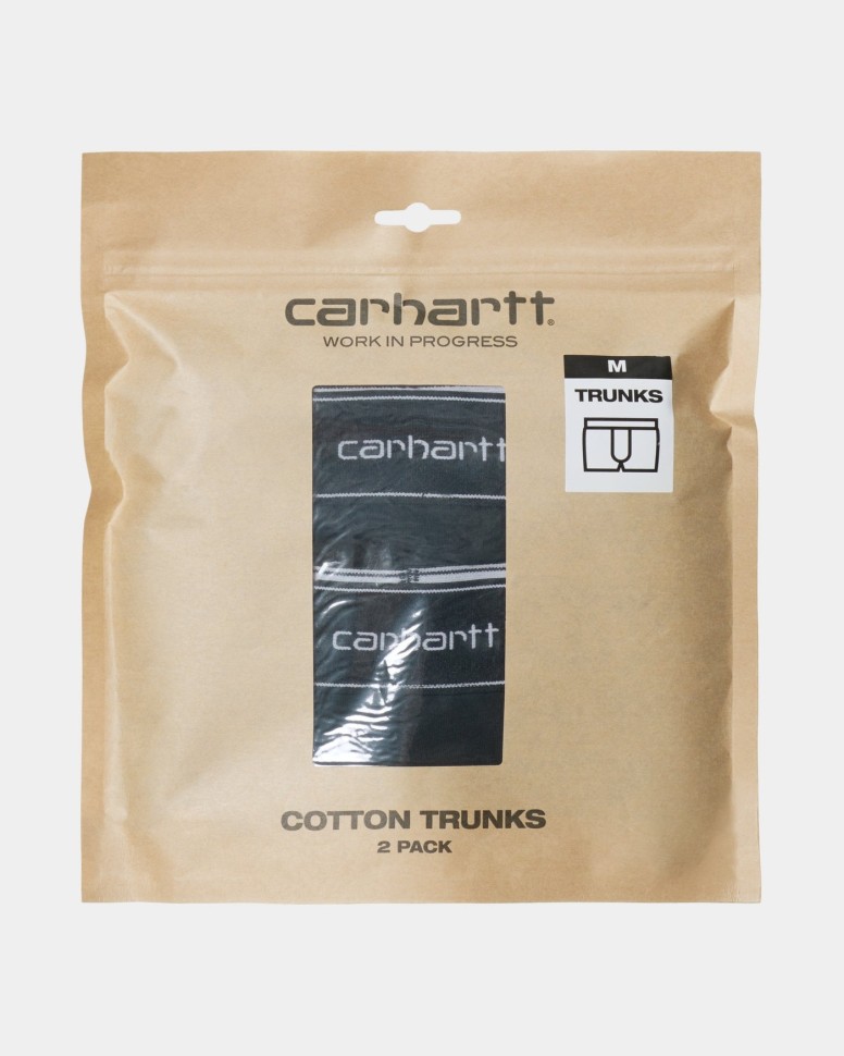 Трусы CARHARTT WIP Cotton Trunks SS24 Black + Black фото 2
