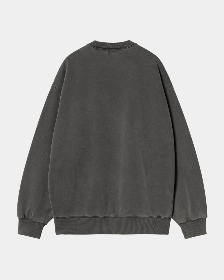 Свитшот CARHARTT WIP Vista Sweat FW25 Graphite (Garment Dyed) фото 2