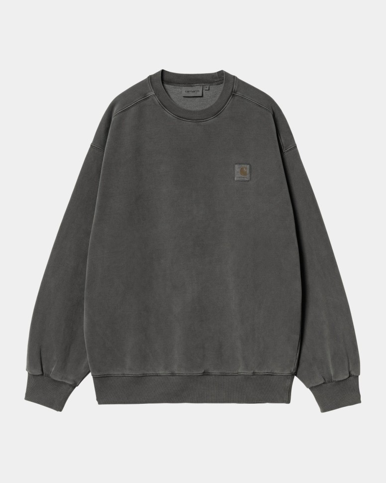 Свитшот CARHARTT WIP Vista Sweat FW25 Graphite (Garment Dyed)