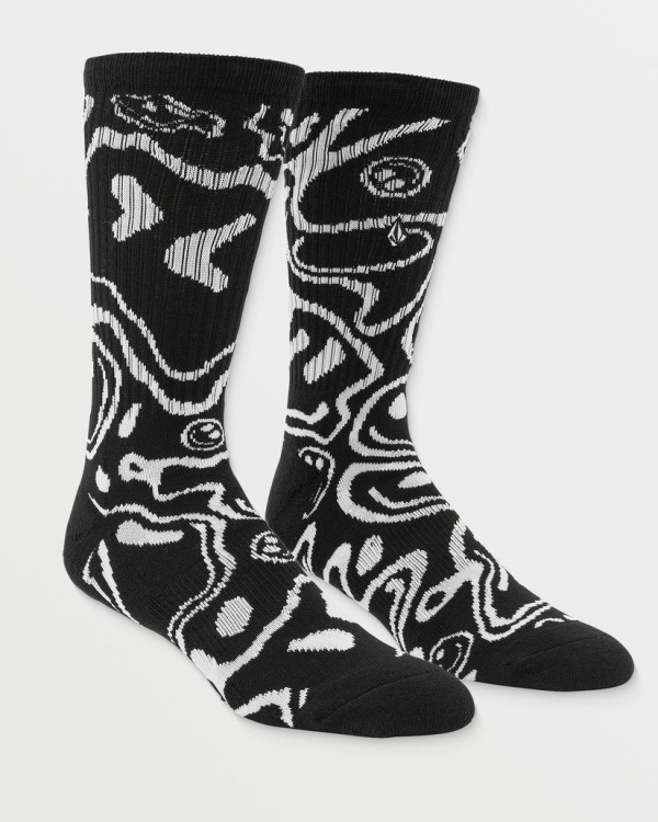 Носки VOLCOM Fa F Rygalski Sock Pr SS25 Black, фото 1