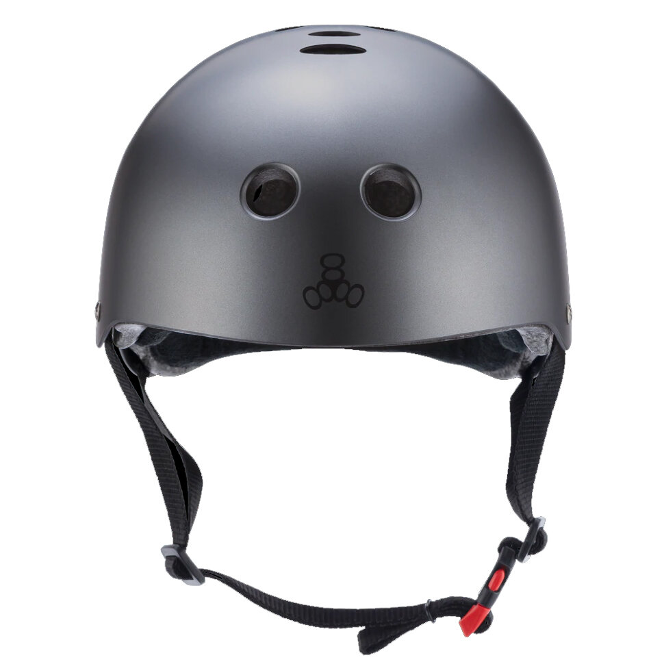 Шлем скейтбордический TRIPLE 8 The Certified Sweatsaver Helmet - Mike Vallely Blk Rbr 2022 604352036788, размер XS/S
