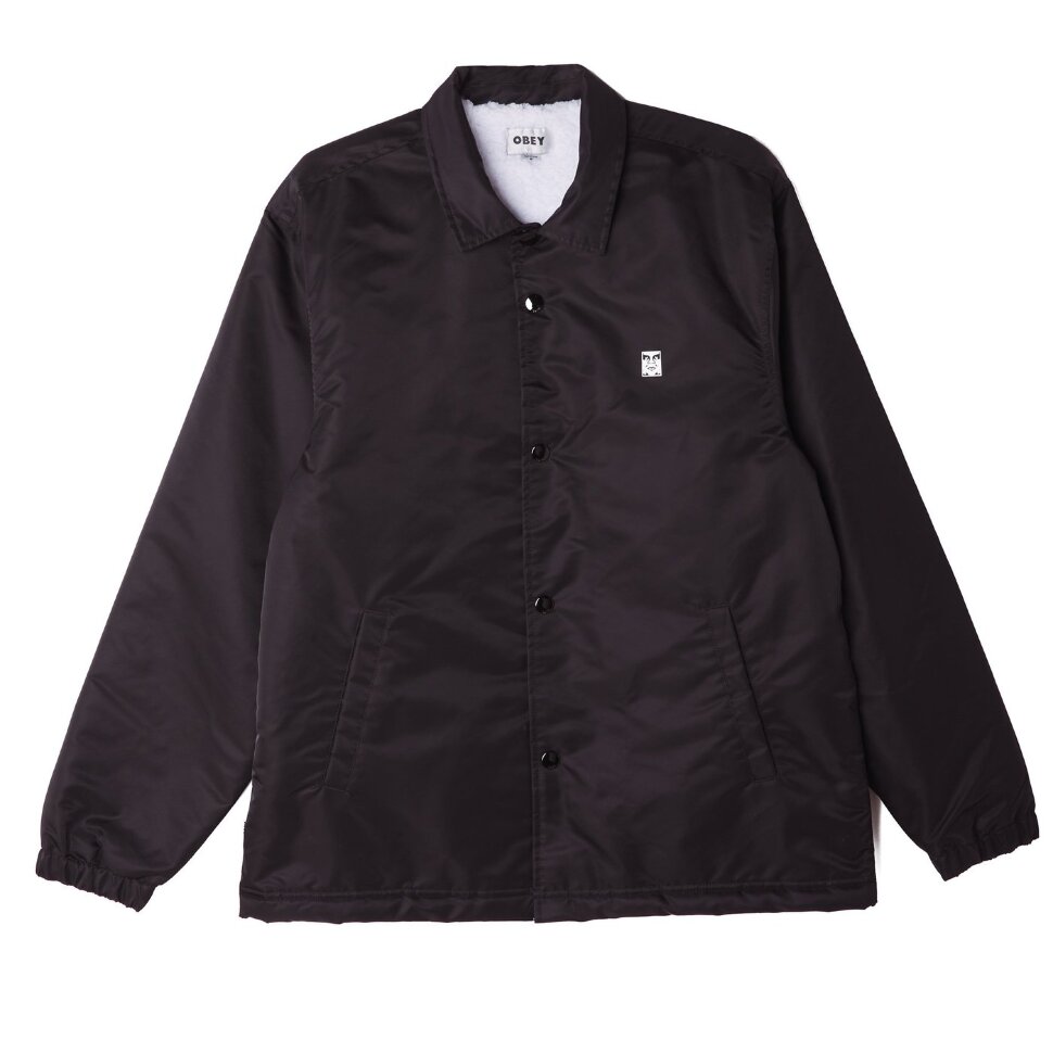 фото Куртка obey icon flight satin jacket black 2021