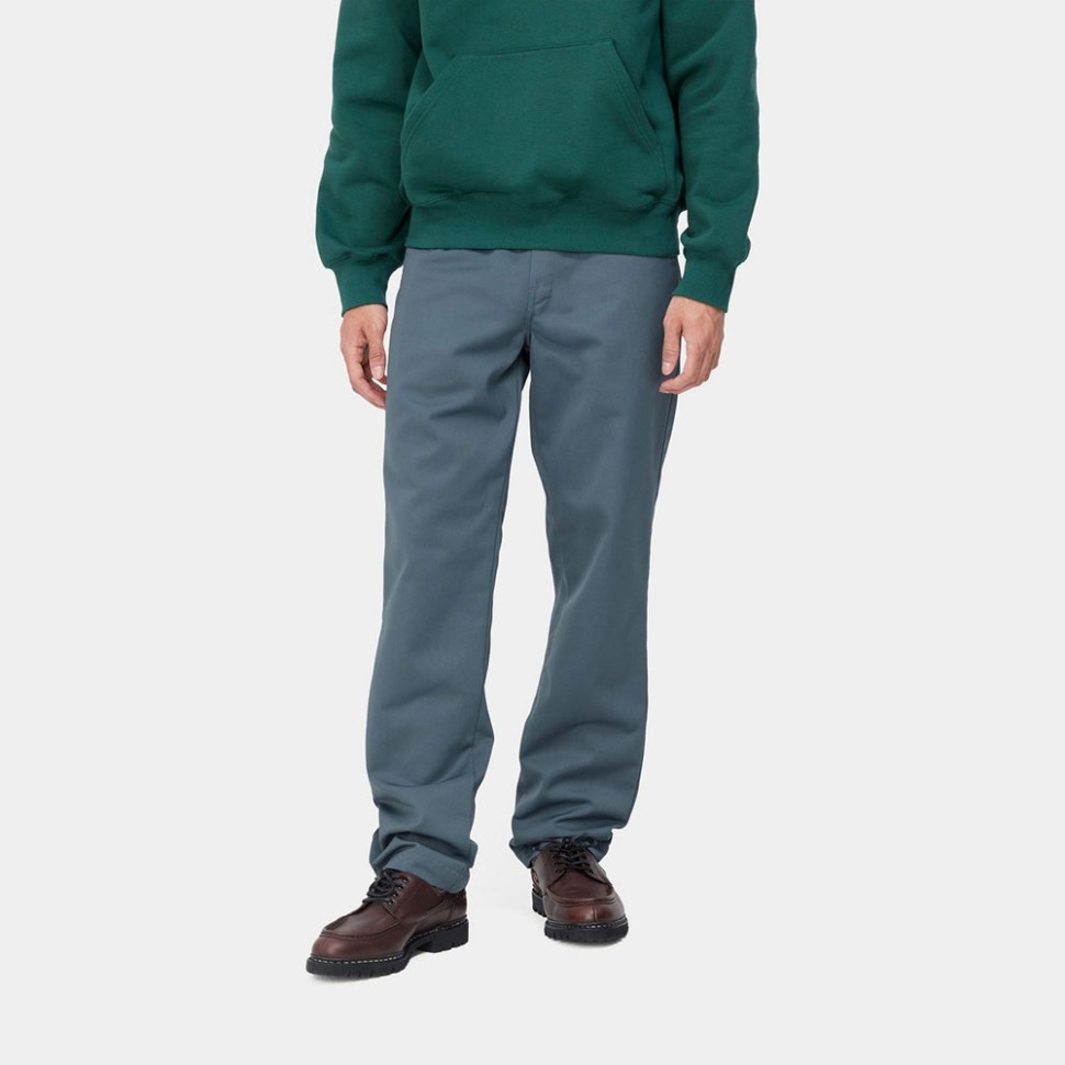Брюки CARHARTT WIP Master Pant Storm Blue (Rinsed) фото 3