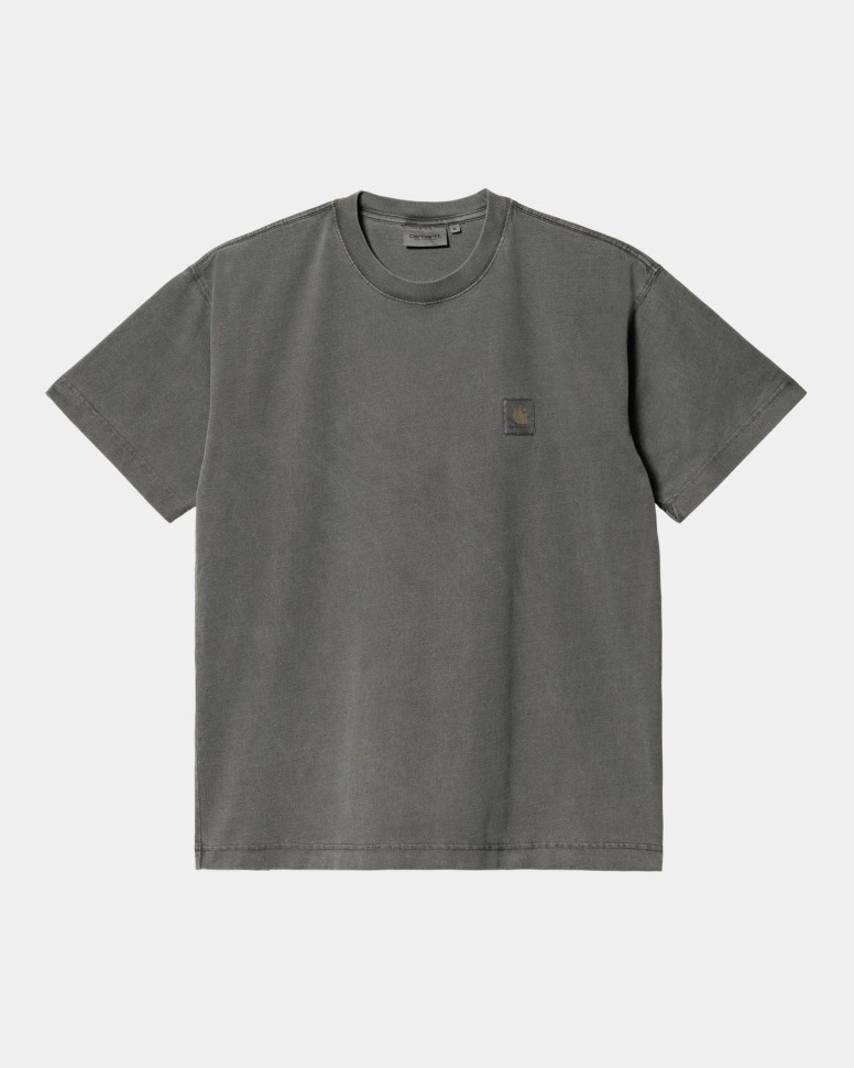 Футболка CARHARTT WIP S/S Vista T-Shirt FW25 Graphite (Garment Dyed)