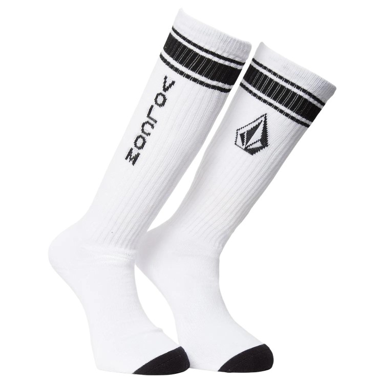 Носки VOLCOM High Stripe Sock Pr SS25 White, фото 1