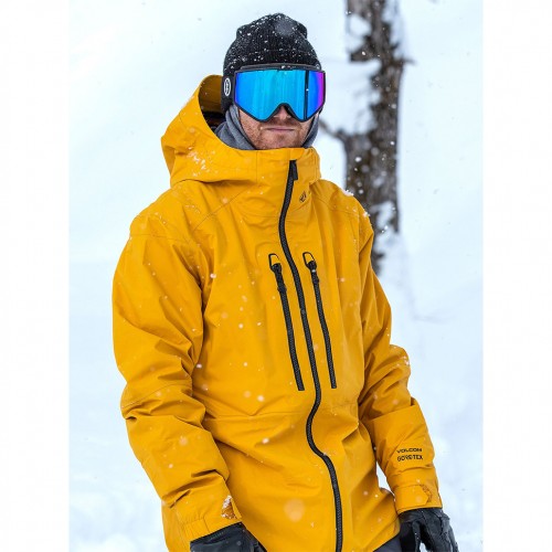 Куртка для сноуборда VOLCOM Ten Ins Gore-Tex Jacket  Resin Gold 2021, фото 3