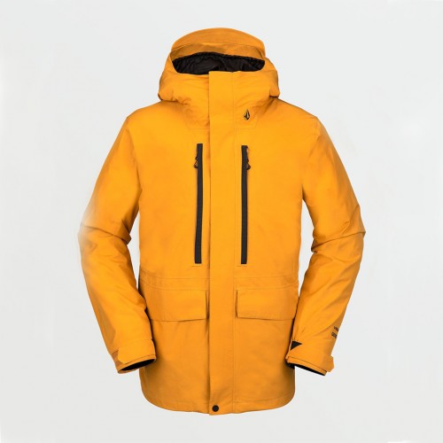 Куртка для сноуборда VOLCOM Ten Ins Gore-Tex Jacket  Resin Gold 2021, фото 1