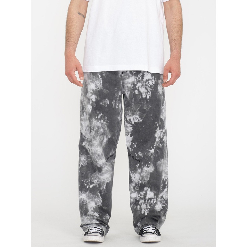 Брюки VOLCOM Asphalt Beach Ew Pant Black White фото 2
