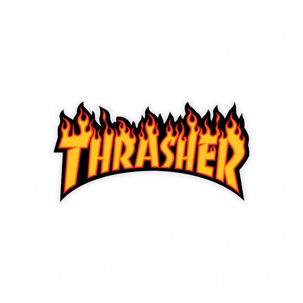 фото Стикер thrasher flame logo medium 2023