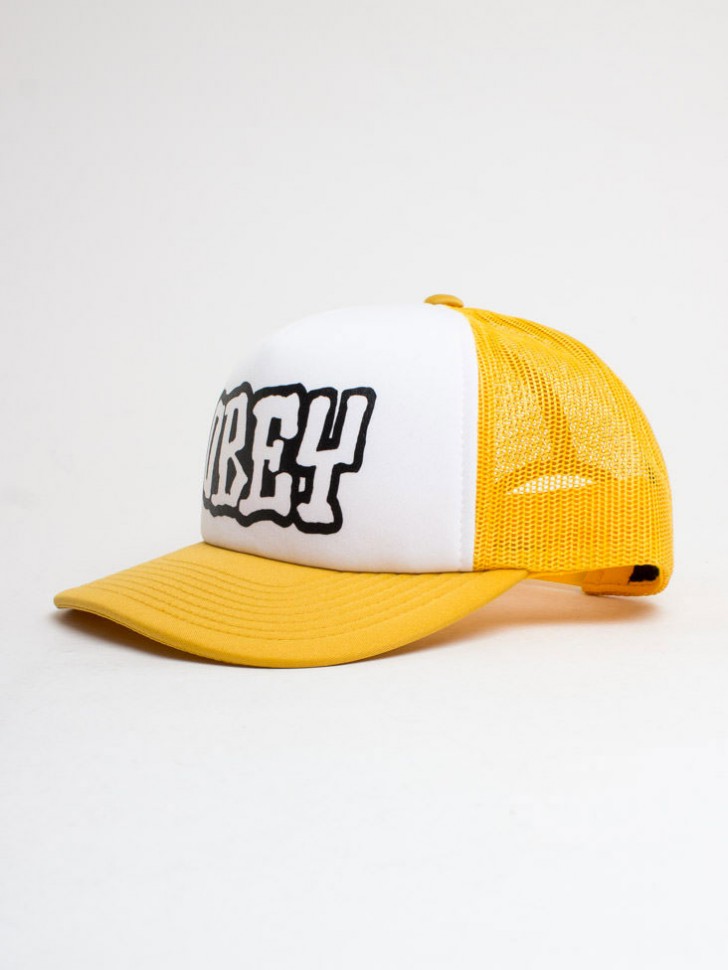 фото Кепка obey loot trucker hat yellow