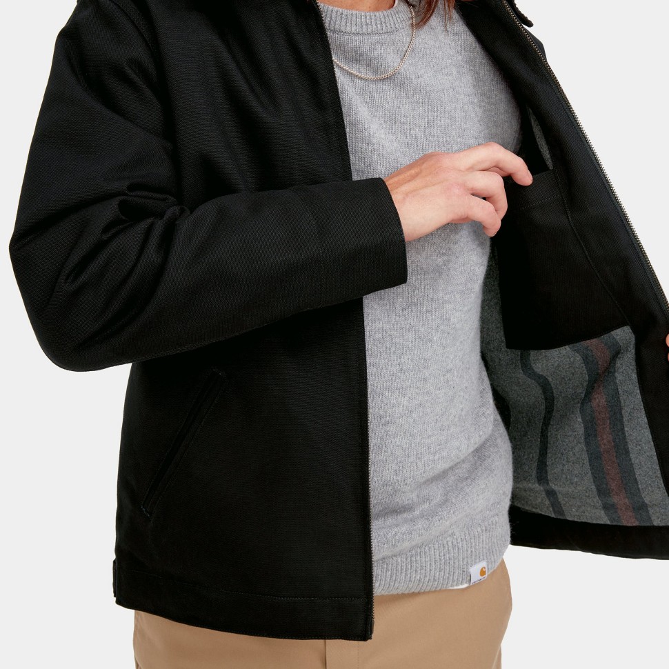Куртка CARHARTT WIP Detroit Jacket Black / Black (Rigid) 2023 фото 3
