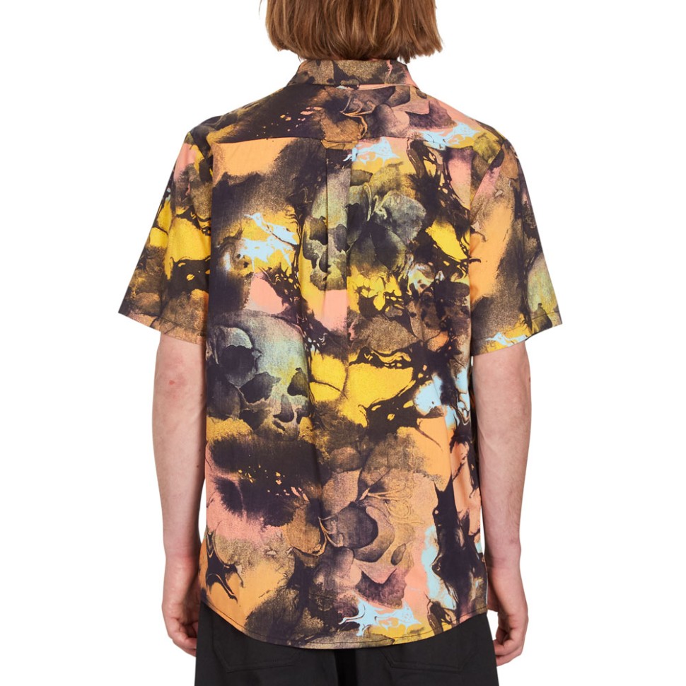 Рубашка с коротким рукавом VOLCOM Skulli Print Ss Dawn Yellow 2023 фото 2
