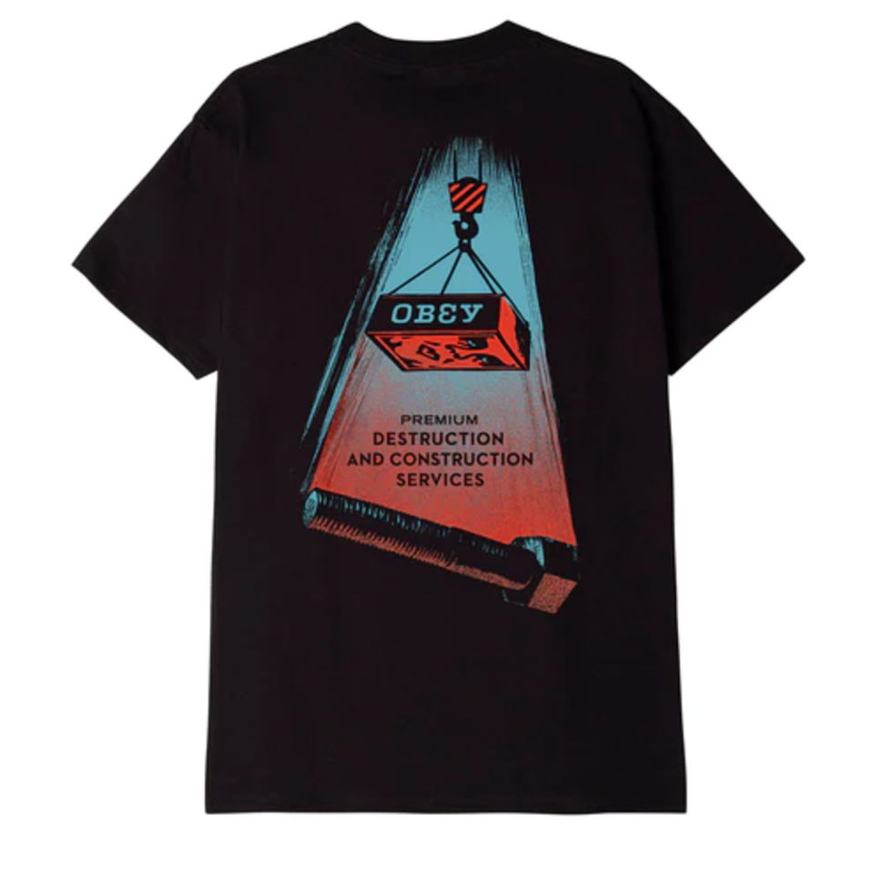 Футболка OBEY Destruction And Construction Black 2023 фото 2