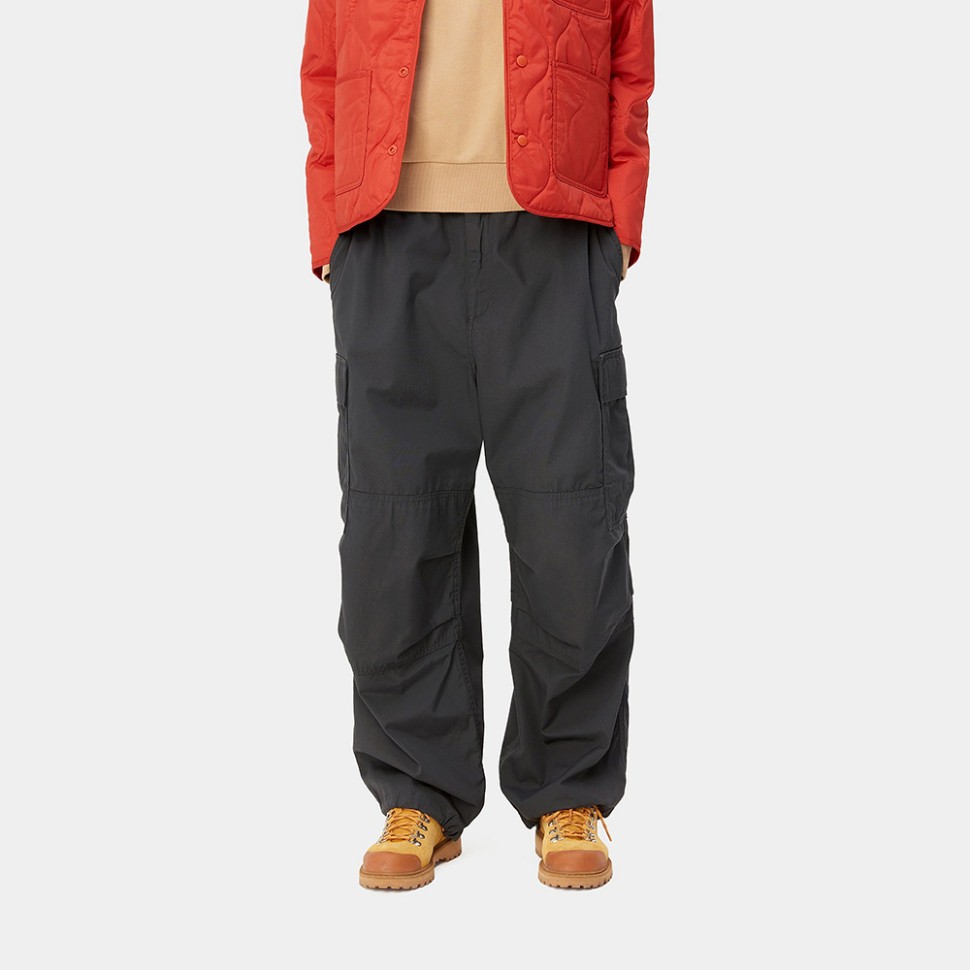 Брюки CARHARTT WIP Jet Cargo Pant Vulcan (Rinsed) фото 3